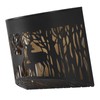 Outdoor Wall Light Solar Powered Wall Mounted Plastic and Iron