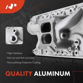 A-Premium Engine Aluminum Dual Plane Intake Manifold Compatible with Ford Small Block Windsor V8 & 4.3L 260, 4.7L 289, 5.0L 302-63-01-1,500-6,500 RPM, (not fit 255, Boss 302 or 351W)