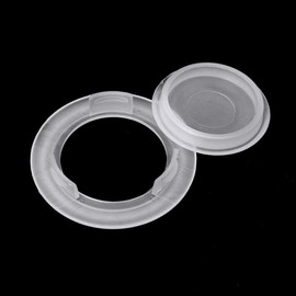 PZRT 2 Set 2 Inch Patio Table Umbrella Hole Ring and Cap Set, Translucent Standard Size Round Shape Umbrella Thicker Hole Ring Plug and Cap Set for Outdoor Patio Umbrella Plug