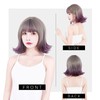 TefuRe F-D118-GyLv Wig Bob Semi-Long Bob Wig, Short Bob Wig