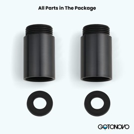 gotonovo 2 Inch Oil Rubbed Bronze Extension Tube for Shower Fixture Spout Tub Spout Extender One Pair