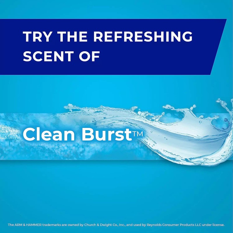 Hefty Ultra Strong Tall Kitchen Trash Bags, Clean Burst, 13