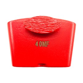 Globaldragon 9 Pcs Pro Diamond Grinding Shoes, Medium Bond, Diamond Material, For HTC Floor Grinding Machine, Medium Floor (40 Grit - Oval Segment)