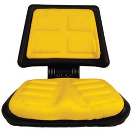 RAParts Yellow Universal Seat w/Trapezoid Back Fits Universal Products Models 2702200
