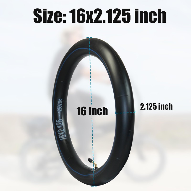 Libereco 2 Pack 16x2.125 Bike Inner Tubes for Electric Bike
