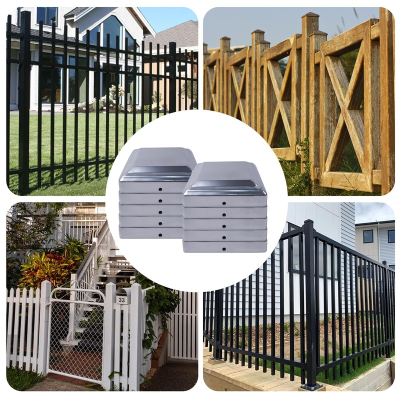 3.1x3.1" Metal Post Caps, 10 Pcs Fence & Deck Post