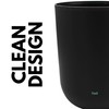 Nell Waste Paper Bin, 10 L, Black, Modern Bin without