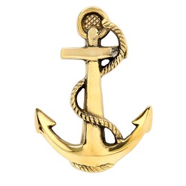 Solid Brass Fouled Anchor Doorknocker