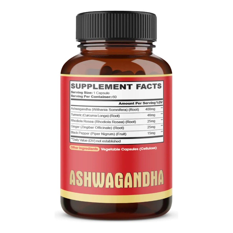 Agobi Ashwagandha Alta Concentración 60 Cápsulas 2 Paquetes