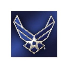 CafePress U.S. Air Force Logo Detaile Square Sticker 3 X 3 Square Bumper Sticker Car Decal