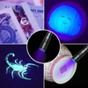 COSMOING 395nm UV Flashlight, Zoomable Blacklight with 2xAAA Battery Ultraviolet