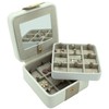 Dulwich Designs jewellery organiser |cream & mink two-tone earring box