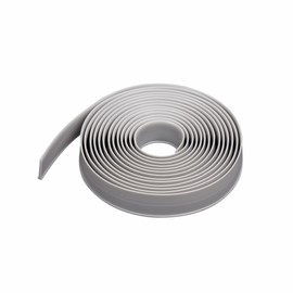Shower Door Bottom Sweep 157 Inch Shower Door Seal Strip Silicone 5/32 Inch Tee Insert Shape T-Type for Shower Door Replacement Parts,Gray