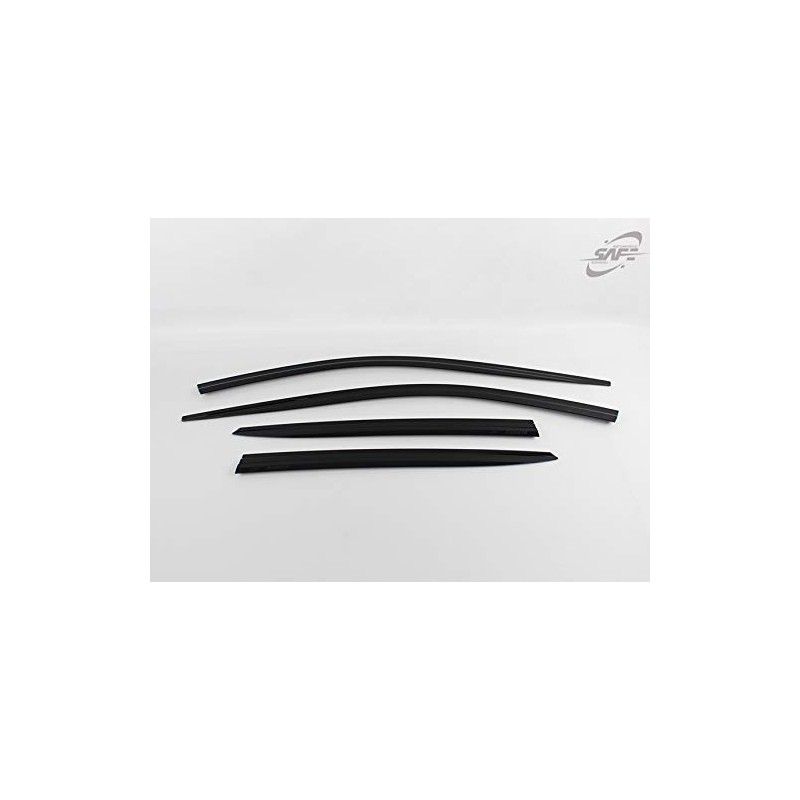 Safe Smoke Window Visor Sun Rain Vent Guard 4 Pcs