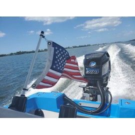 Cool Water Products The Original Rod Holder Boat Flag Pole - No Flag (2-1/2' Foot)