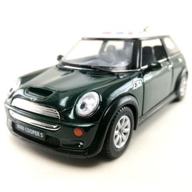 Easy Toys Model Car Compatible with Mini Cooper S UK. Scale Toy Car with Opening Doors Car Modeling (UK Green)