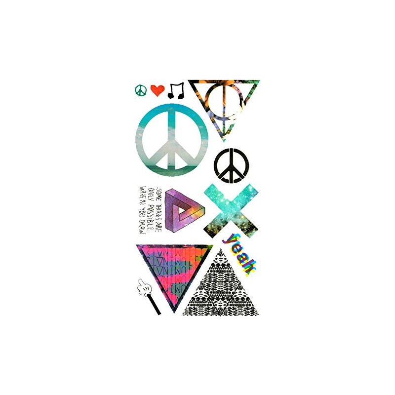 Tattoo Stickers Variety Design Mark 2 Pieces Triangle Triangle Pyramid