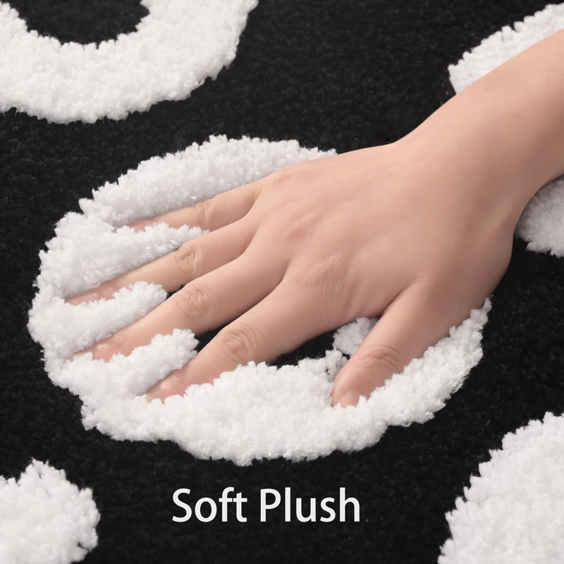 QJHOMO You Look Good Bath Mat Cute Black and White