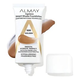 Almay Ageless Smart Shade Foundation, Base De Maquillaje Int Tono Golden 500