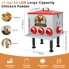 55LB Large Capacity Automatic Chicken Feeder with Window, 8 Feeding
