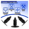 GAOLAOSY 200PCS Car Plastic Trim Boot Rivets Push Clip Fastener,