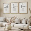 Houmury Set of 3 Framed Farmhouse Bible Verses Wall Decor