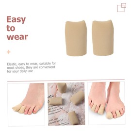 WOONEKY 2pcs Toe Sleeves Protective Toe Covers for Blisters and Corns Comfortable Foot Care for Men and Women for Daily Wear and Sports Activities