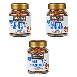 Beanies Nutty Hazelnut Flavour Instant Coffee 50g, 3 Pack