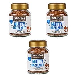 Beanies Nutty Hazelnut Flavour Instant Coffee 50g, 3 Pack