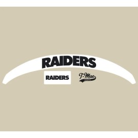 Las Vegas Raiders Riddell Speed Mini Football Helmet Bumper Decal Set