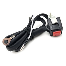 HTTMT XH1700C-008 Universal Red 7/8 Inches Handlebar Starter/Kill Cut Off Stop Switch Push Button Compatible with Motorcycles ATVs Scooters Snowmobiles