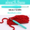 5.5 mm Crochet Hook, Aluminum Soft Grip Rubber Handle Needles