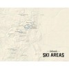 Colorado Ski Resorts Map 11x14 Print (Beige)