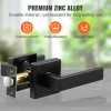 Matte Black Passage Door Handle 5 Pack Reversible Lever for