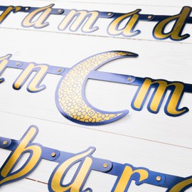 HEKU Ramadan Mubarak Party Chain - 1.8 m Length I Festive Decoration I High Quality & Reusable I Can Be Used for Ramadan