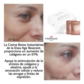 5 Pzs Botox Instantáneo Crema En Gel Age Reversist Farmasi Momento De Aplicación Díanoche Tipo De Piel Todo Tipo De Piel                              
