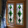 Stained Glass Style Leaf Window Film Window Privacy Film Stained
