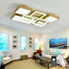 hesoge Modern Dimmable Led Ceiling Light with Remote Control 28.34"