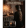2 Sets Cat Skull Shape Hair Clip with Bone Pin,