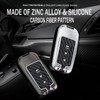 ontto 3-button Car Key Bag Fit for Toyota RAV4 Highlander