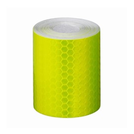 High Brightness Reflective Tape, Waterproof Reflective Sheet, Fluorescent Tape for Nighttime, 2"x10ft (5cmx3m), Safety Sign Tape, Accident Prevention, Hazard Warning, Durable Road Sign (Yellow)