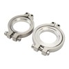 44 mm Wastegate V Band Clamp Set Stainless Steel Inlet
