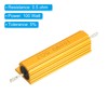 PATIKIL 2pcs 100W 0.5 Ohm Aluminium Case Resistor Housing Wire