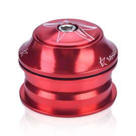 Frdhee Bicycle Headset Set 44 mm, Bicycle Headset Aluminium Alloy Bicycle Headset Set MTB Mountain Bike Road Bike Head Tube Accessories for 44 mm Head Tube and 28.6 mm Fork (Red)