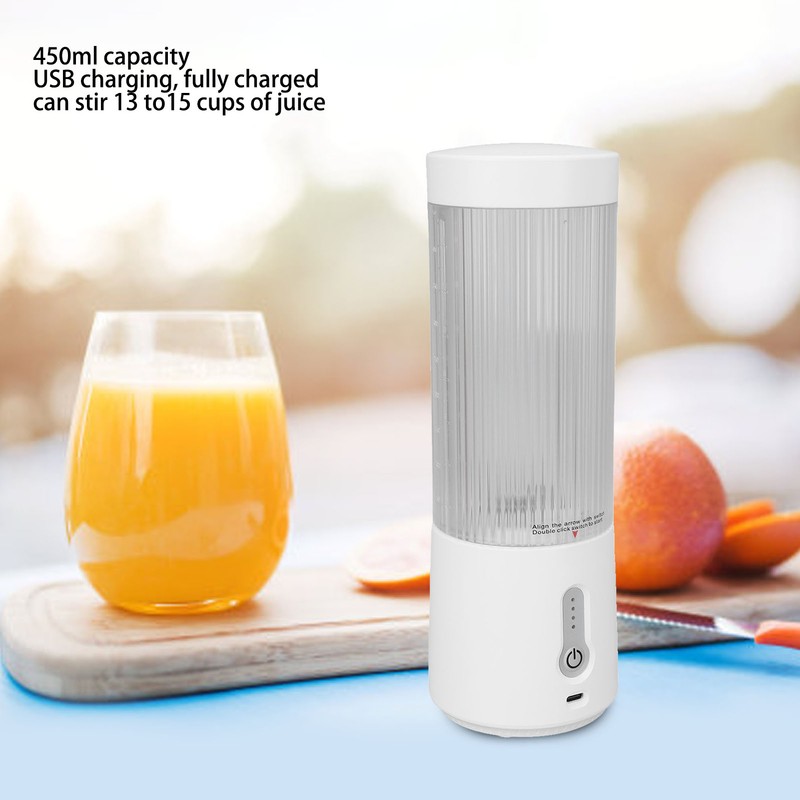 Electric Juicer Cup 450ml 4000mAh Battery USB Charging Handheld Electric