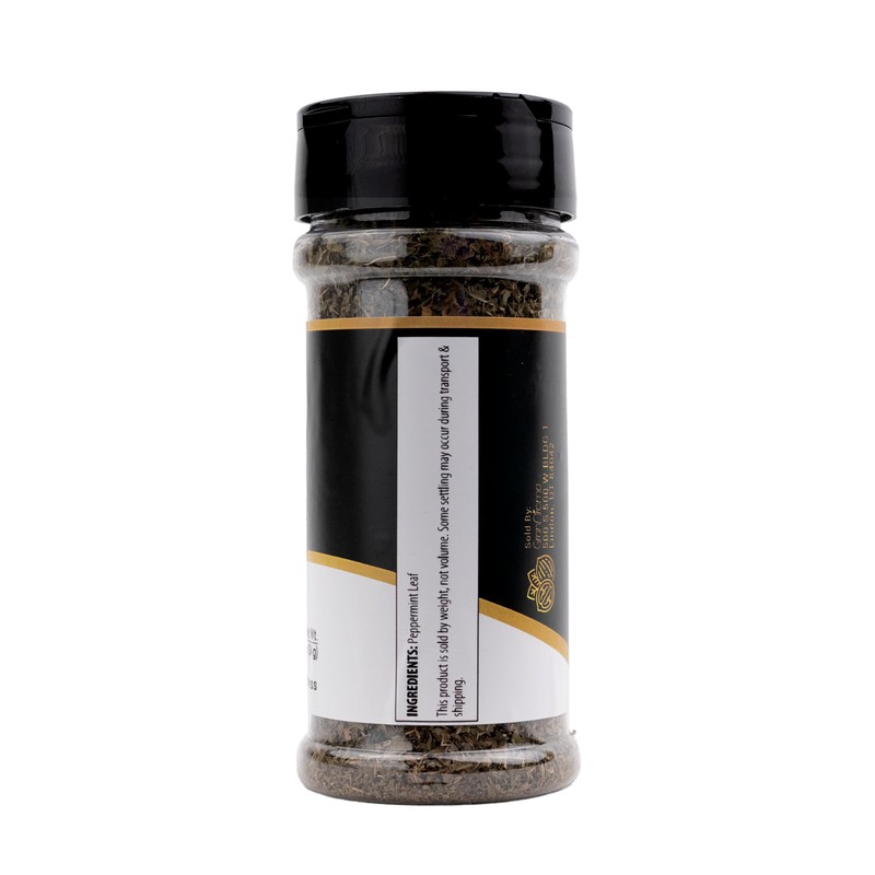 GranAroma Peppermint Leaf Flakes, Aromatic Dried Herb for Tea, Baking,