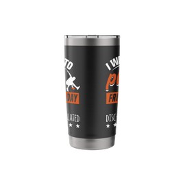 I Wanted To Play Frisbee Today But I'm Disc-Combobulated Stainless Steel Insulated Tumbler