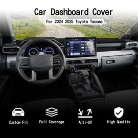 Juborre Dash Cover for 2024 2025 2026 Toyota Tacoma Accessories,Polyester Dashboard Cover for Tacoma, Non-Slip Dash Mat No Glare UV Rays Protector Dash Pad