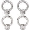 PAGOW 4 Pieces Stainless Steel 316 Lifting Eye Nut, 1/4"