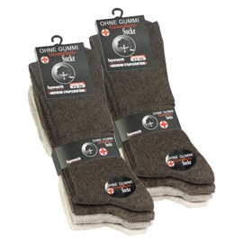 8 Pairs Mens Socks, Seam free, no elastic. Soft loop cuff